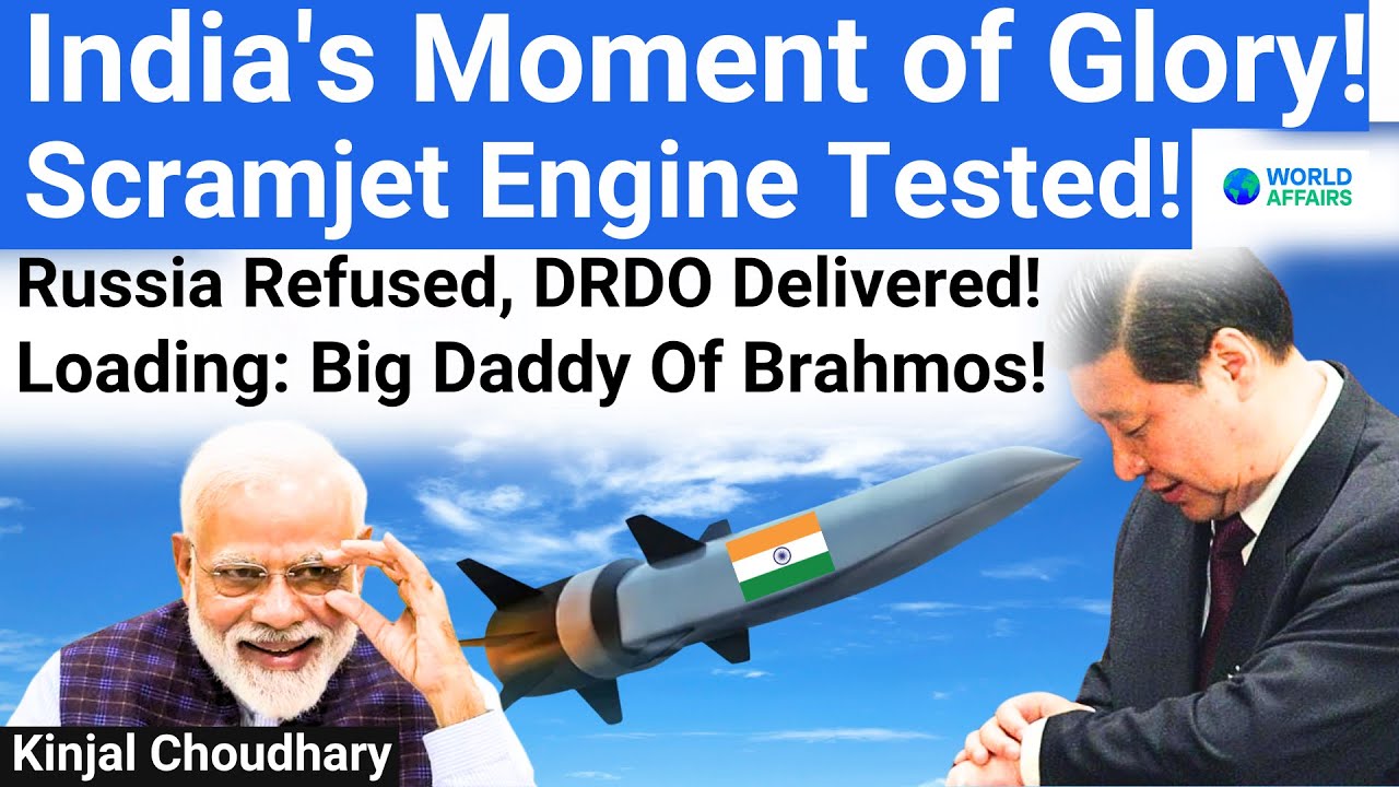 Russia Refused, DRDO Delivered! Scramjet Engine for Hypersonic Cruise Missile Tested! World Affairs