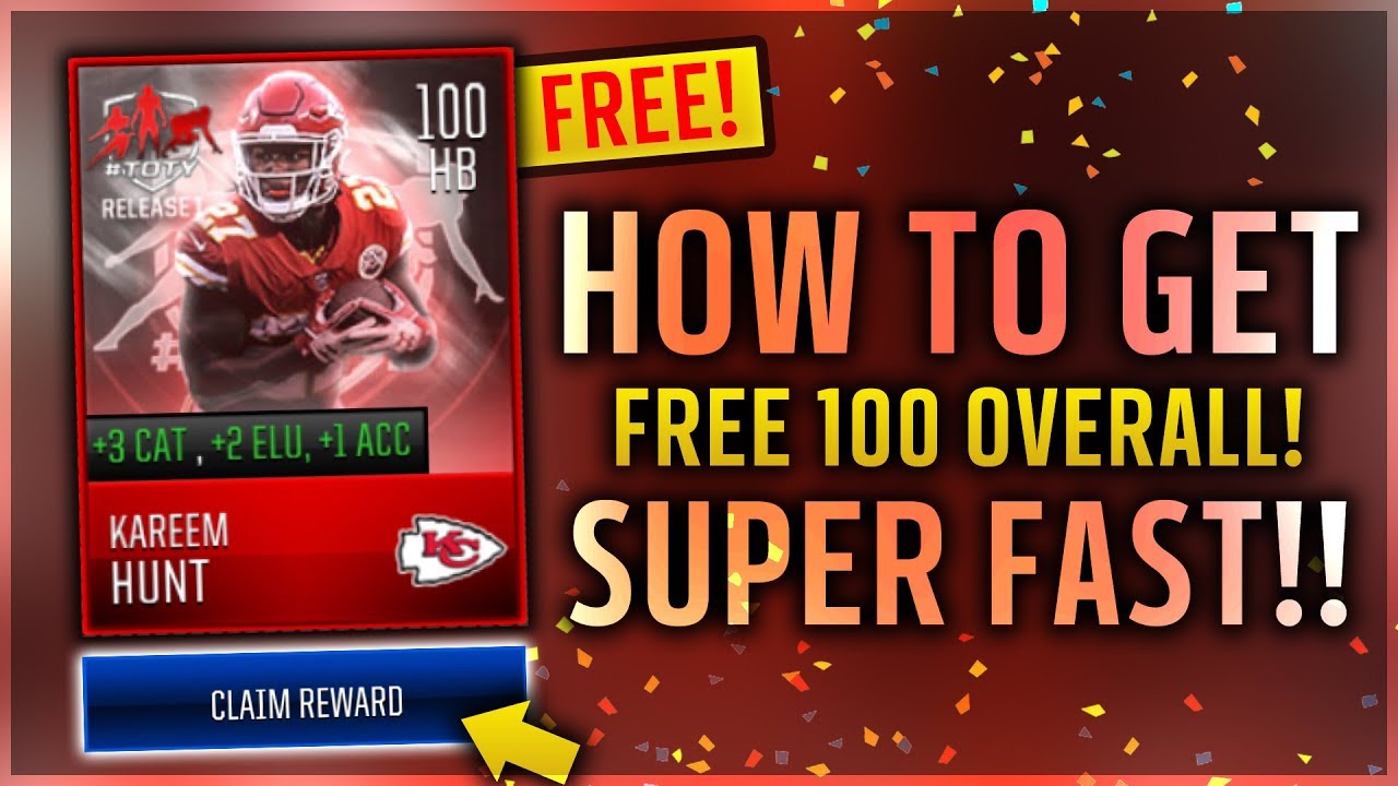 HOW TO GET 100 OVR TOTY PLAYERS COMPLETELY FREE! | MADDEN MOBILE 18