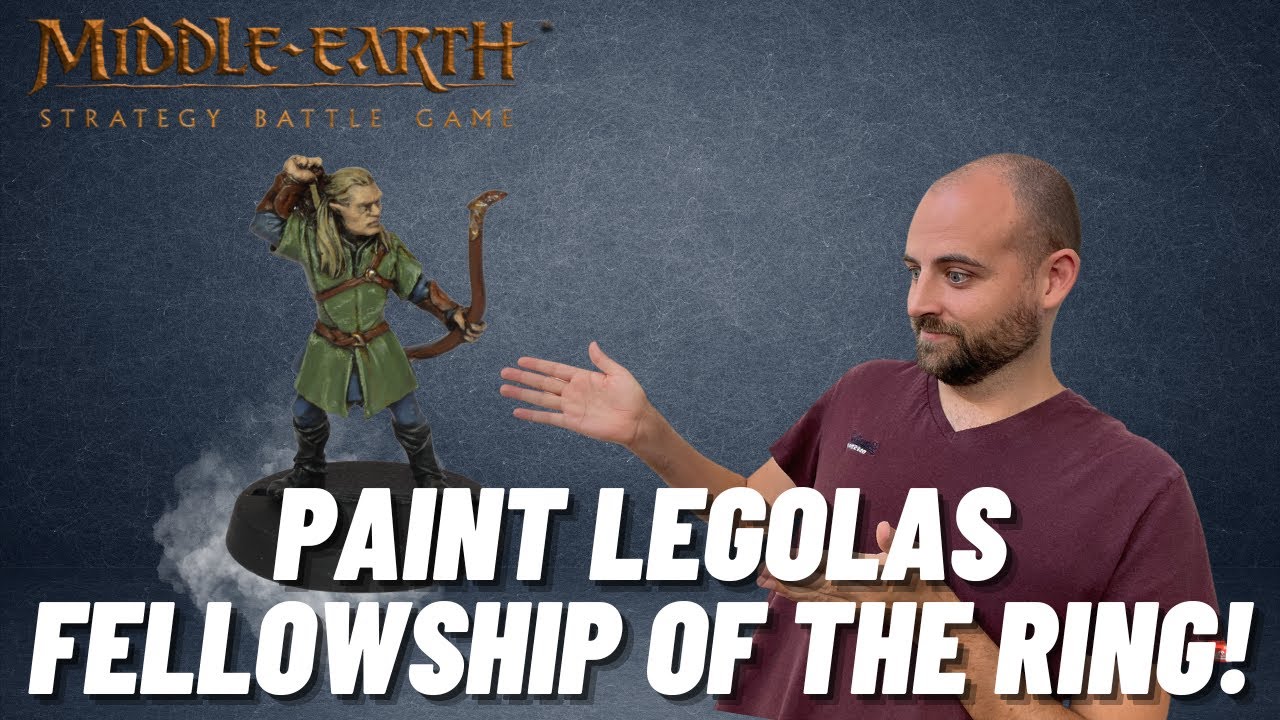 How to Paint Legolas! Fellowship of the Ring Made Easy! #mesbg