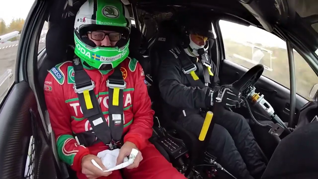 Tobias Johansson & Niklas Krigsman facecam Rally Eskilstuna