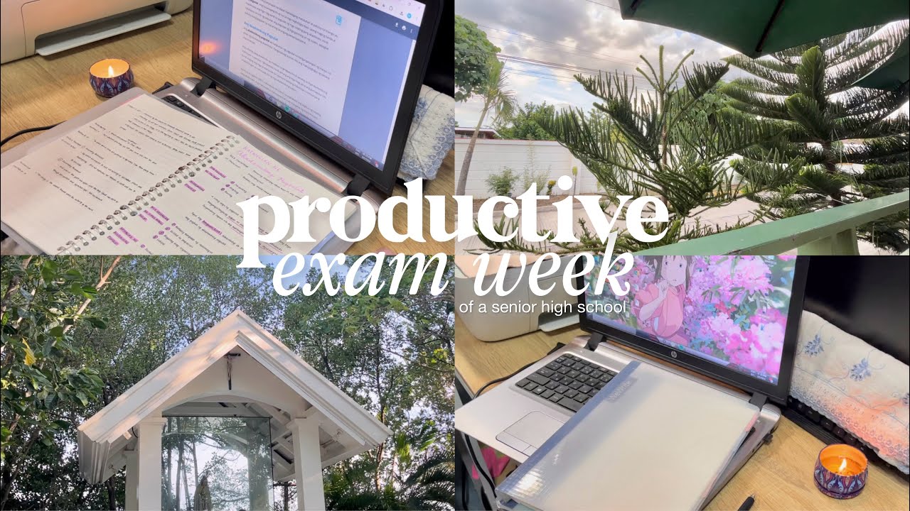 productive exam week vlog 📚 studying everyday, late night study