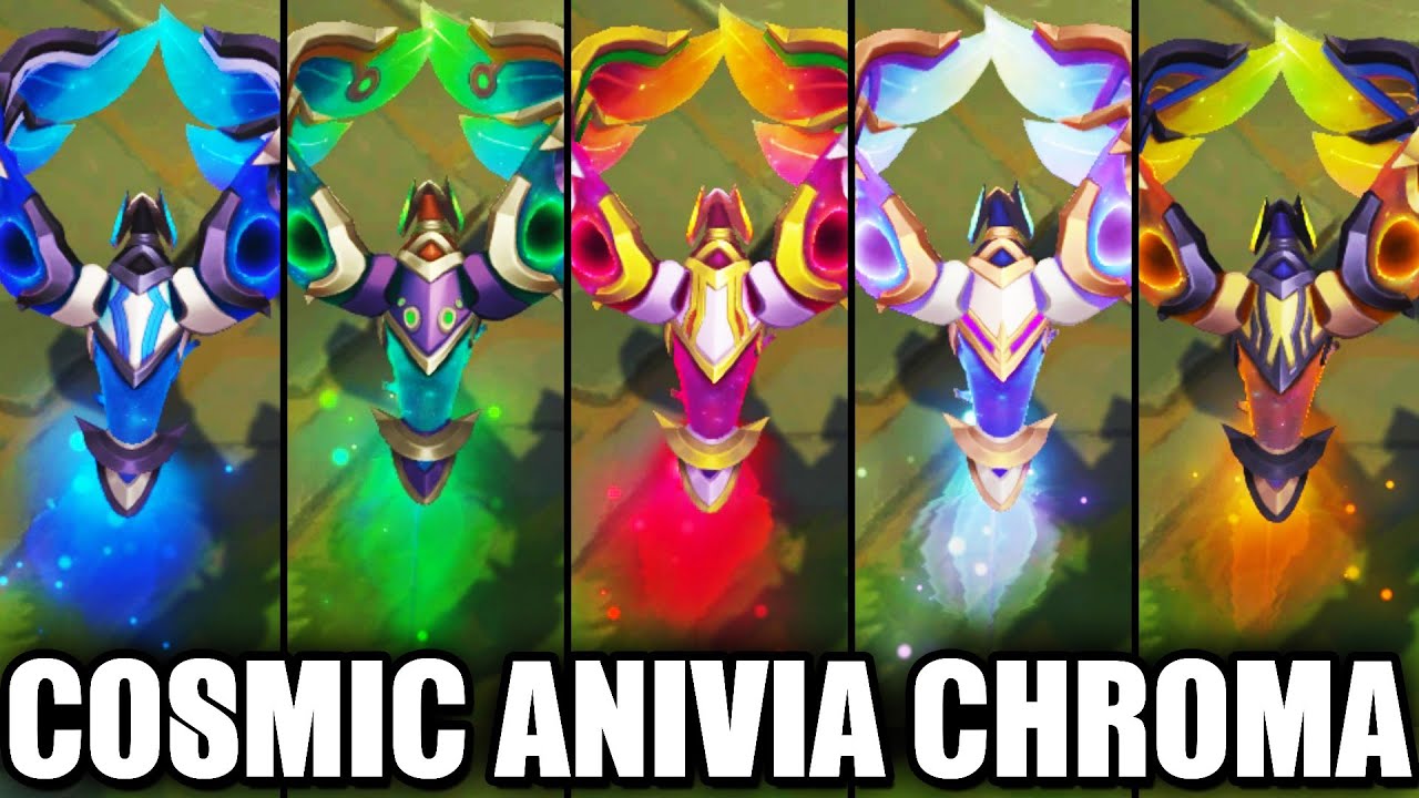 All Cosmic Flight Anivia Chroma Skins Spotlight (League of Legends)