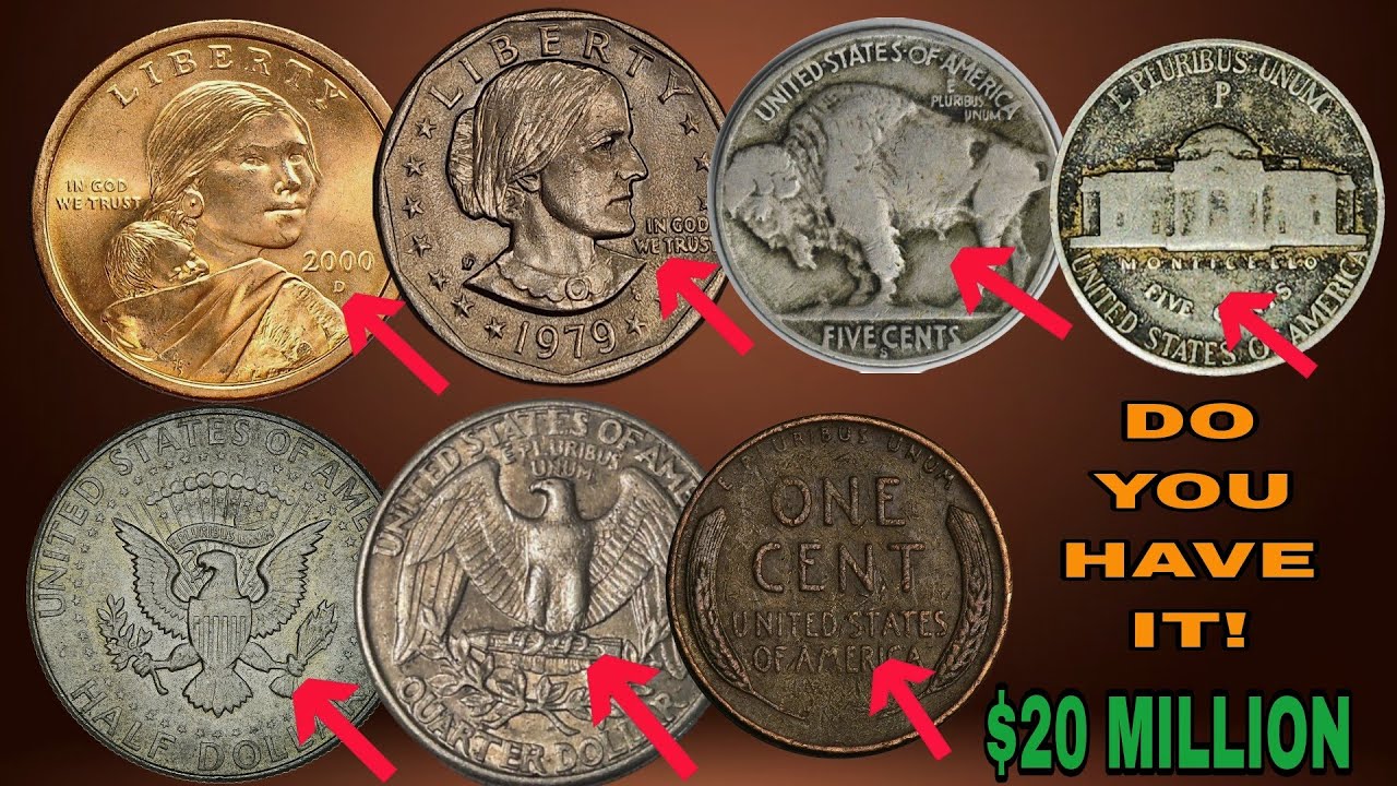 TOP 7 Rare U.S. Coins Worth $20 MILLION! Check Your Change Before It&rsquo;s Too Late 💰🔥
