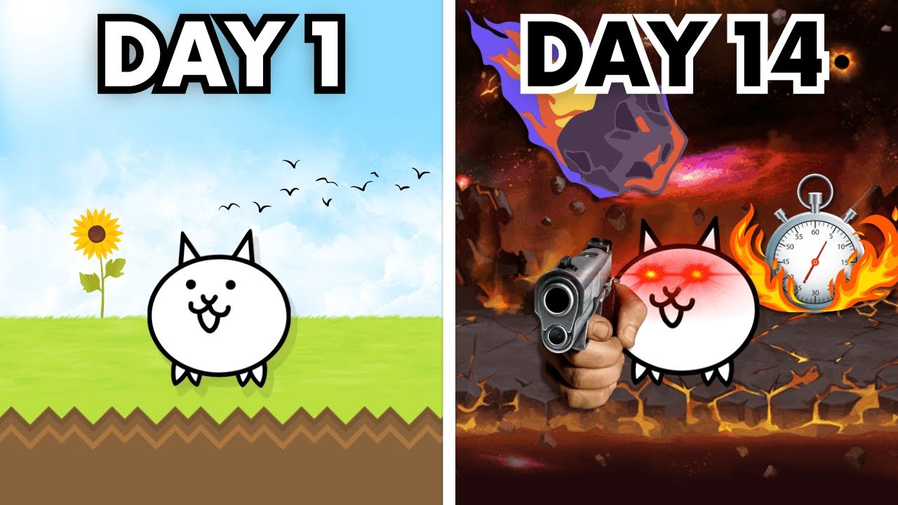 Can You Speedrun The Battle Cats in Just 14 DAYS? (The Battle Cats x TOS)