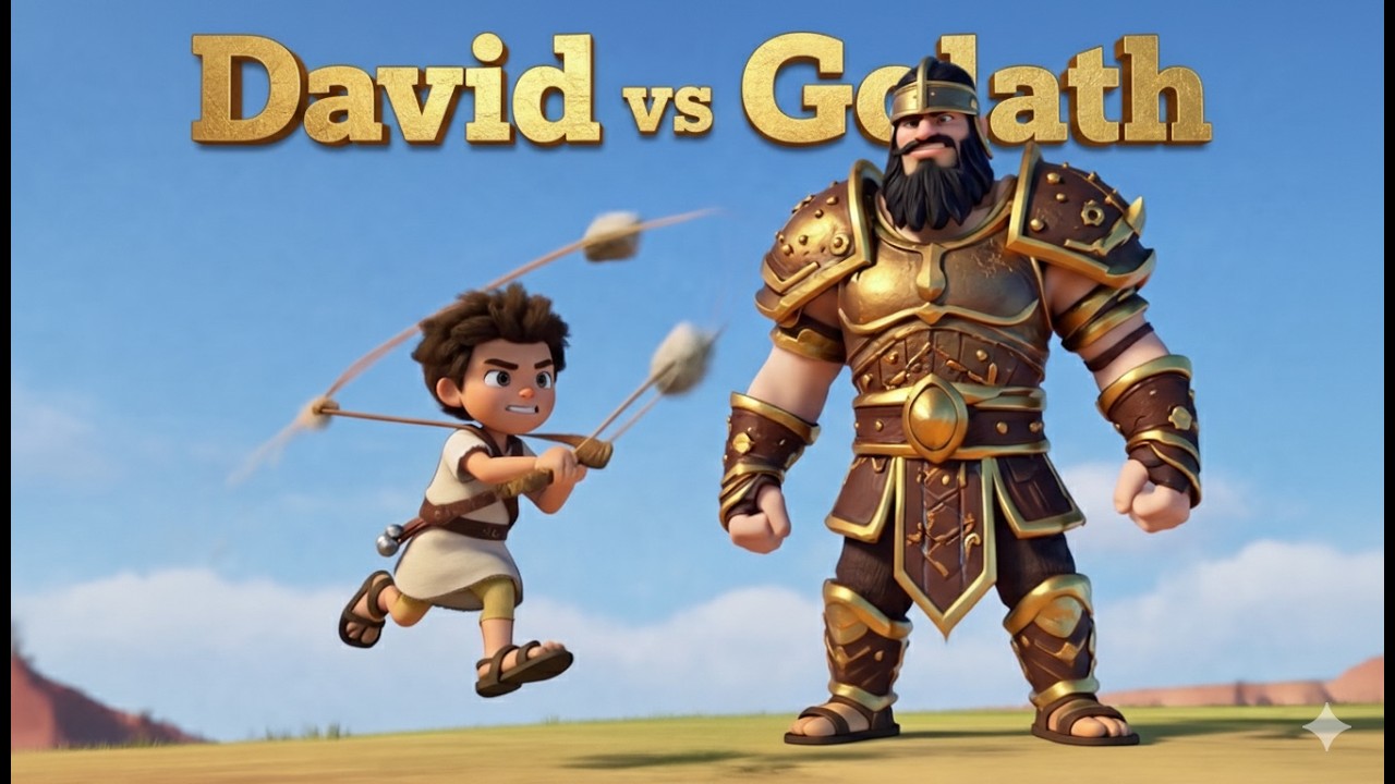 David and Goliath | Powerful Bible Story for Kids | Faith Over Fear