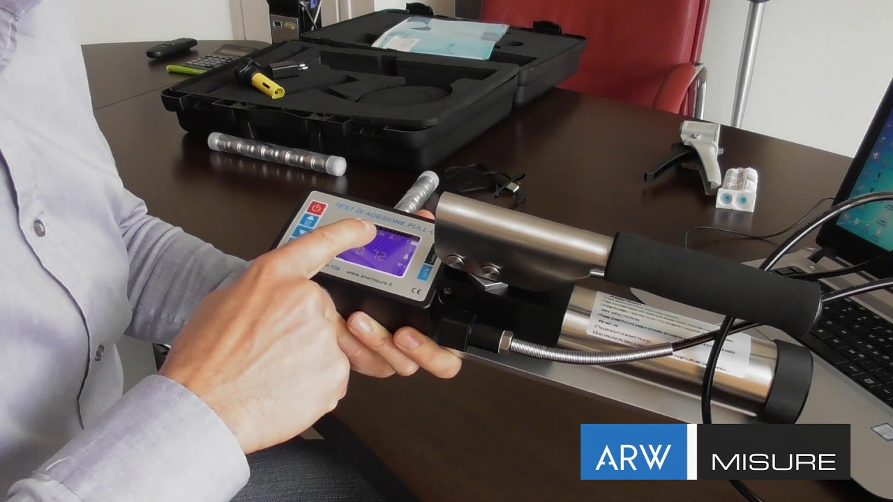 Illustrazione Funzioni Test di Adesione rivestimenti Pull Off ARW T05 arwmisure