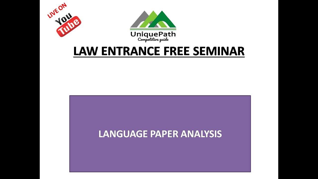 Law College /LLB Entrance Language Past Paper Analysis
