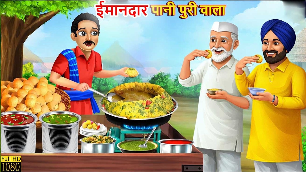 Emandar pani poori wala | Hindi Kahani | Stories in Hindi | Moral Stories | Hindi Kahaniya | Stories
