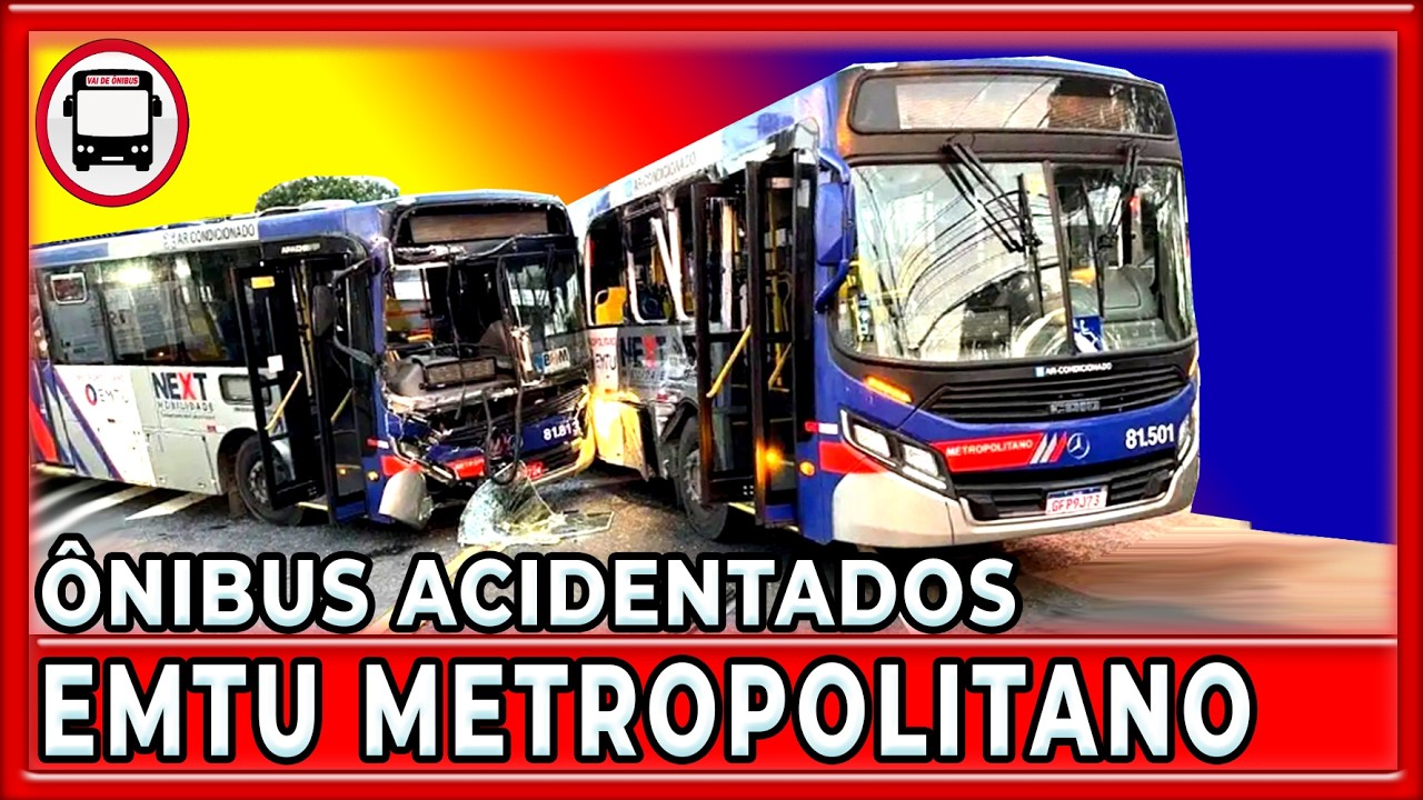ÔNIBUS ACIDENTADOS DA EMTU!