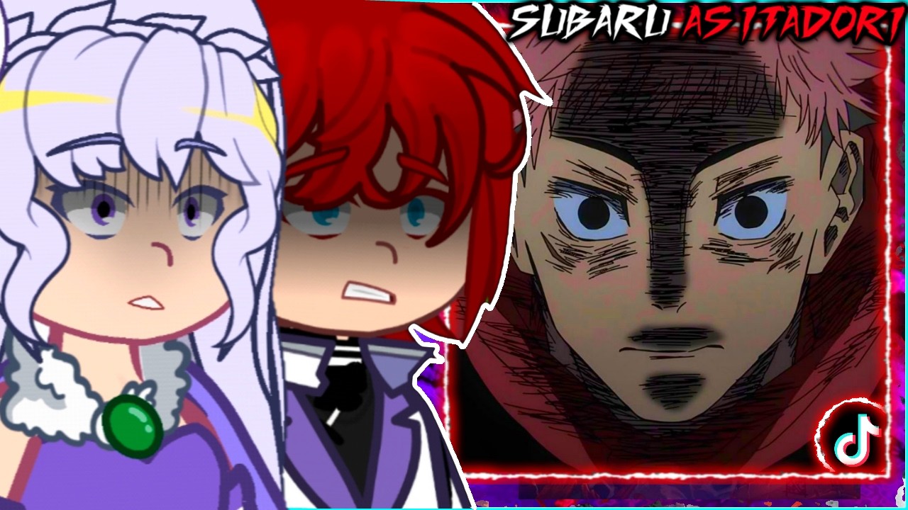 🇺🇸🇧🇷🇪🇸 Re:Zero React to Subaru As Itadori Yuji - Gacha React