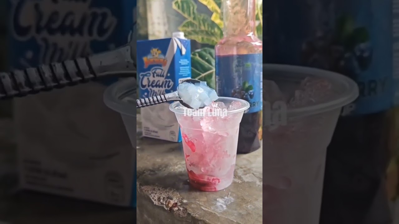 blueberry milk #milkdrink #negosyoidea