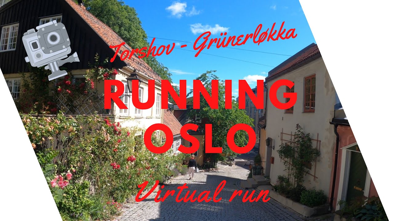 VIRTUAL RUN Oslo. Running in Oslo, Norway. Treadmill inspiration. Chill music.