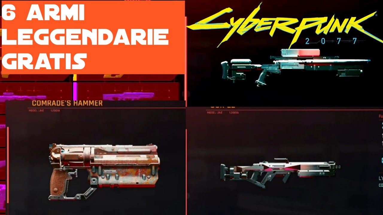 6 armi leggendarie che devi avere a cyberpunk 2077 gameplay ita
