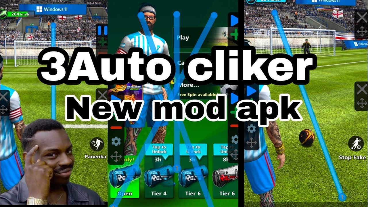 football strike ™- 3auto clicker New mod apk 😳😱😲💯 KING 👑