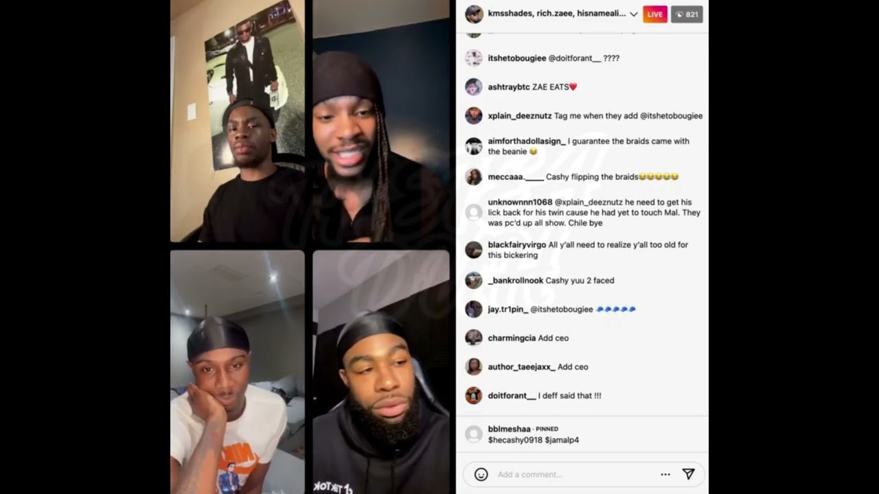 #PLAYBOYS CASHY, KING MAL, RICH ZAE & ALI IG LIVE (PART 1) #nttv #theteaduh 2024-08-14
