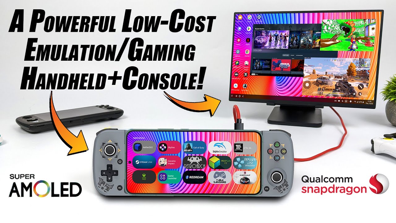 Создайте мощную и недорогую портативную игровую консоль-эмуляцию Super AMOLED!