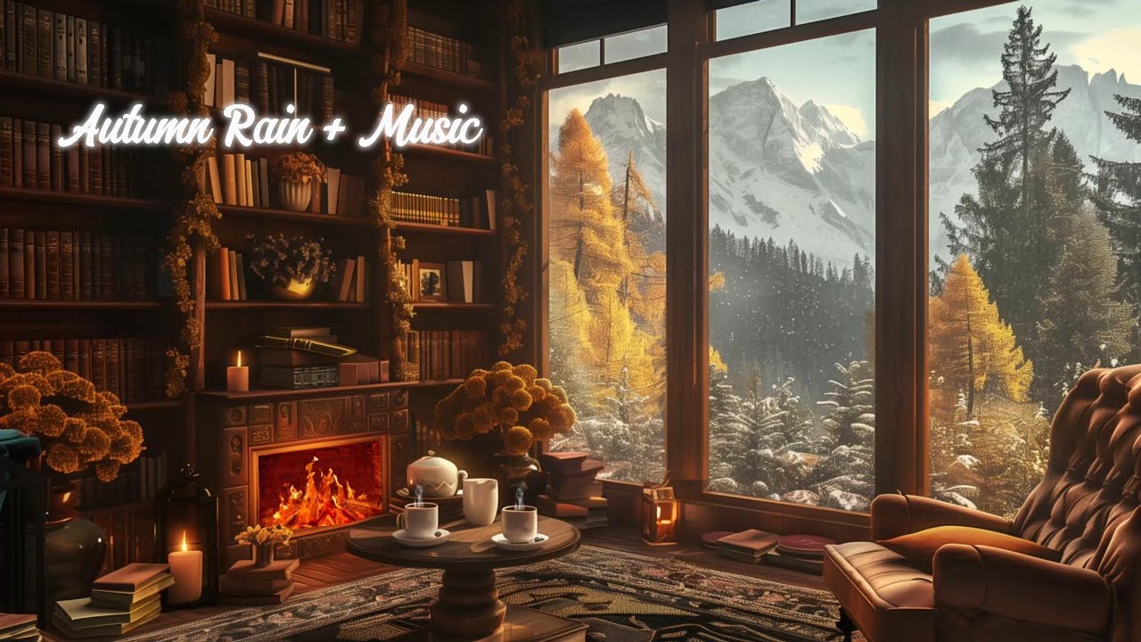 2 Hours of Rain Sounds & Music for Sleep | Cozy Autumn Ambience, Relaxing Rain for Deep Rest & Study