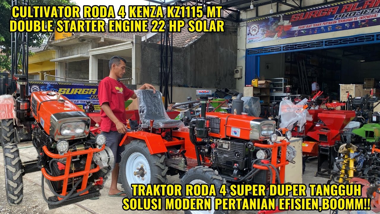 TRAKTOR RODA 4 KENZA KZ1115MT 22HP SOLAR || SOLUSI MODERN PERTANIAN EFISIEN TANGGUH SEGALA MEDAN!!??