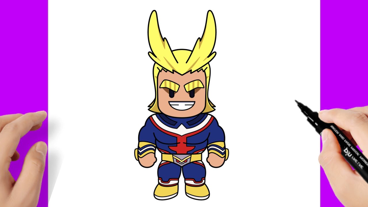 How to draw ALL MIGHT from Stumble Guys