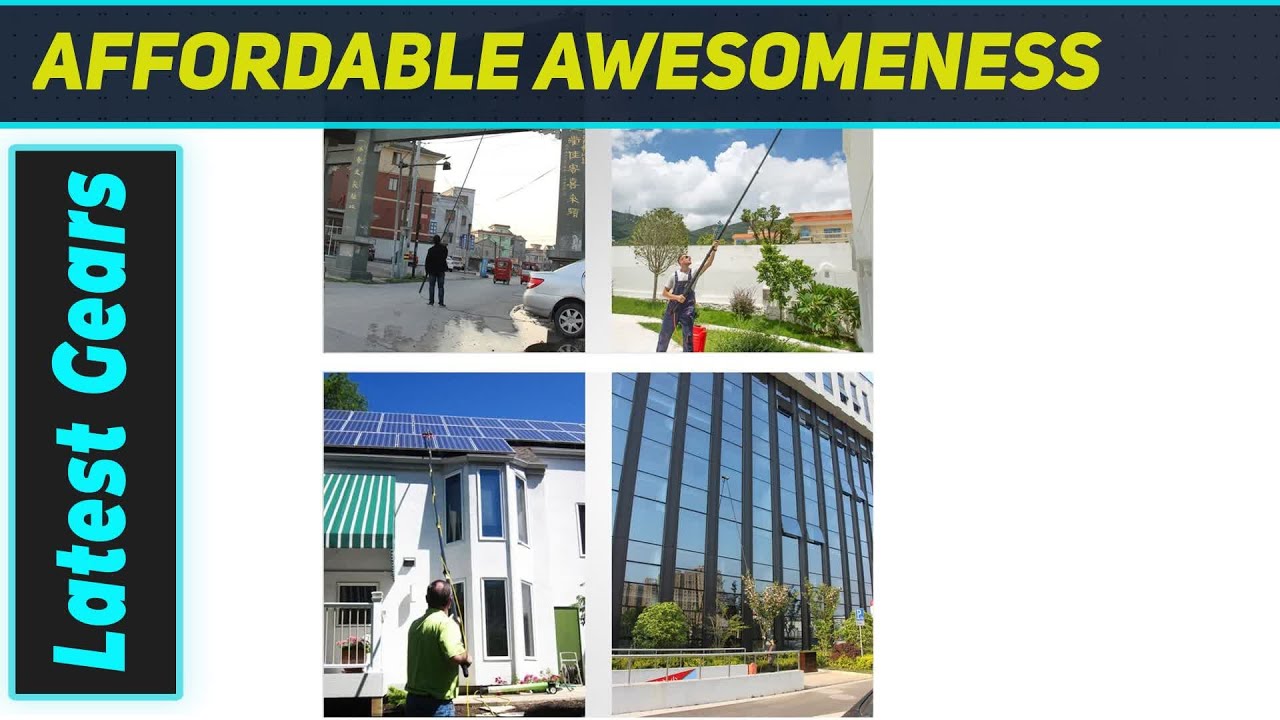 Solar Panel Cleaning Tool: Powerful Water-Powered Telescopic Brush!
