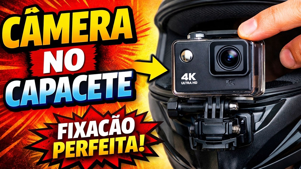 Como Fixar a Câmera no Capacete