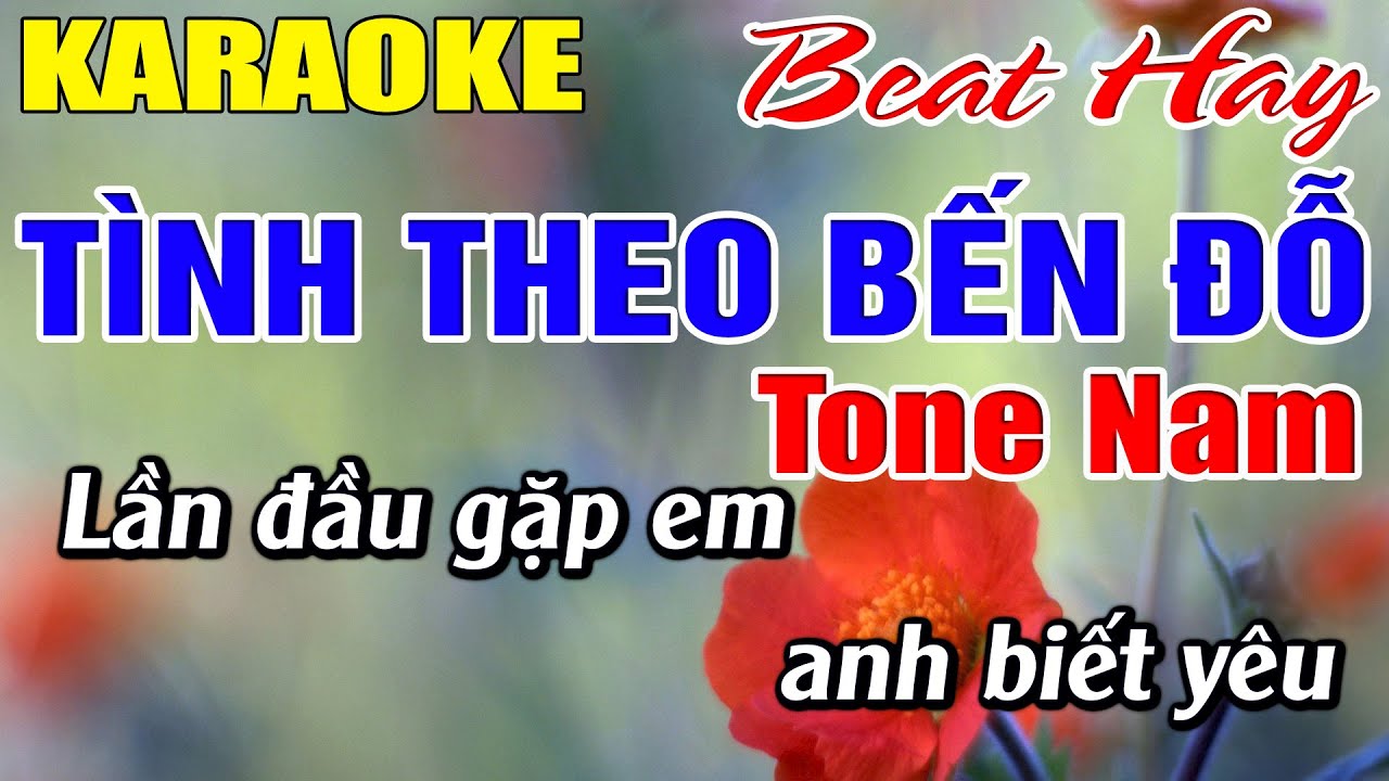 Tình Theo Bến Đỗ Karaoke Tone Nam Karaoke Hải Nhạc Sống - Beat Mới