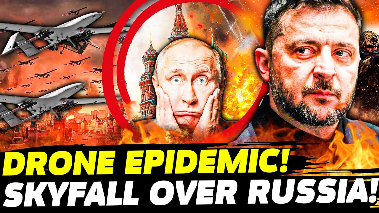 💥IMPOSSIBLE STRIKE! MOSCOW ENCIRCLED! UKRAINIAN DRONE SWARM SPREADS! SKY ABLAZE! AFTERMATH STUNS!