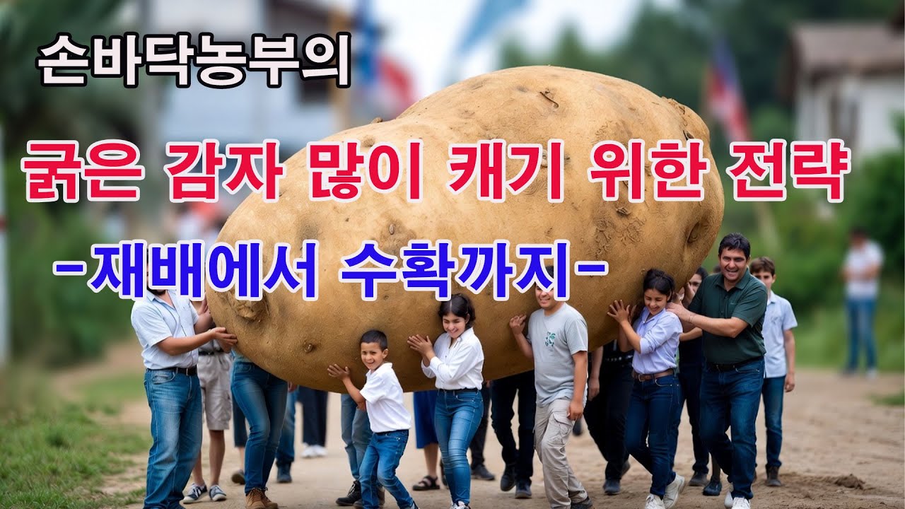 손바닥농부의 굵은 감자 많이 캐기 위한 전략 -재배에서 수확까지-(감자 재배, 감자 심기, 감자 다수확 방법, 감자 알 굵게 만드는 방법, 감자 비대)