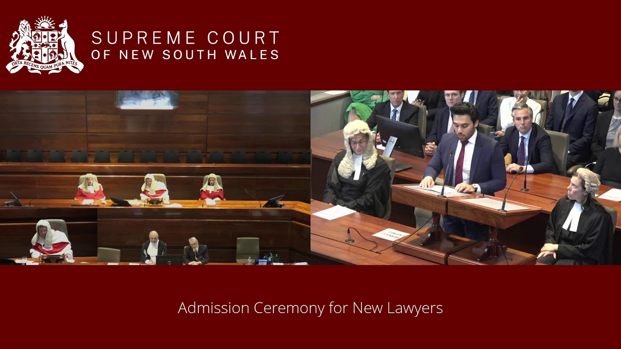 Admission Ceremony for New Lawyers - Friday 19 September 2025 - 2:45pm