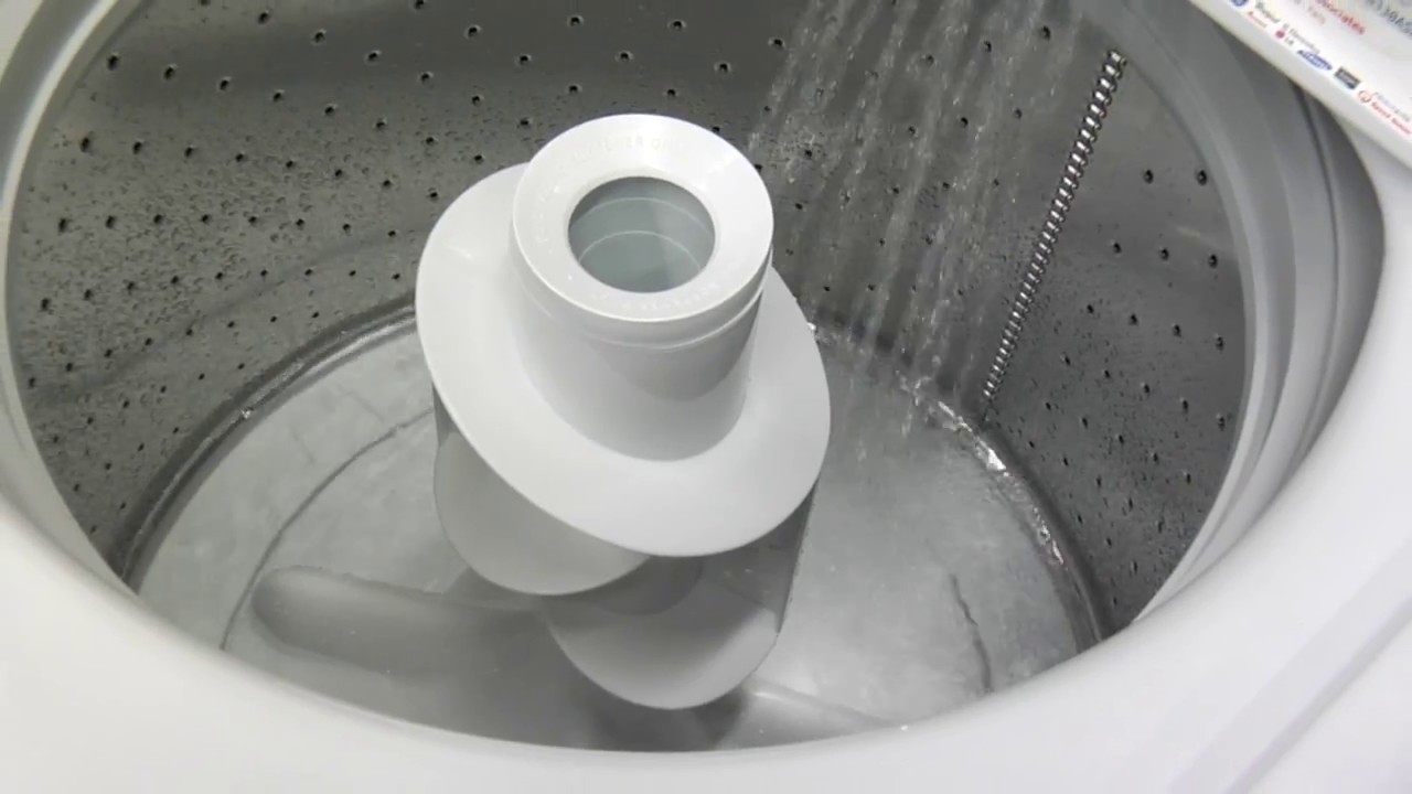 GTW330ASKWW GE Top Load Washer full rinse