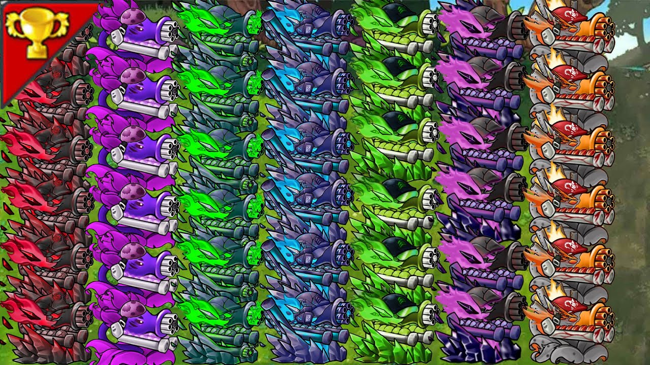 UltimateBigGatling Family VS 999Zombies-------Plants vs Zombies