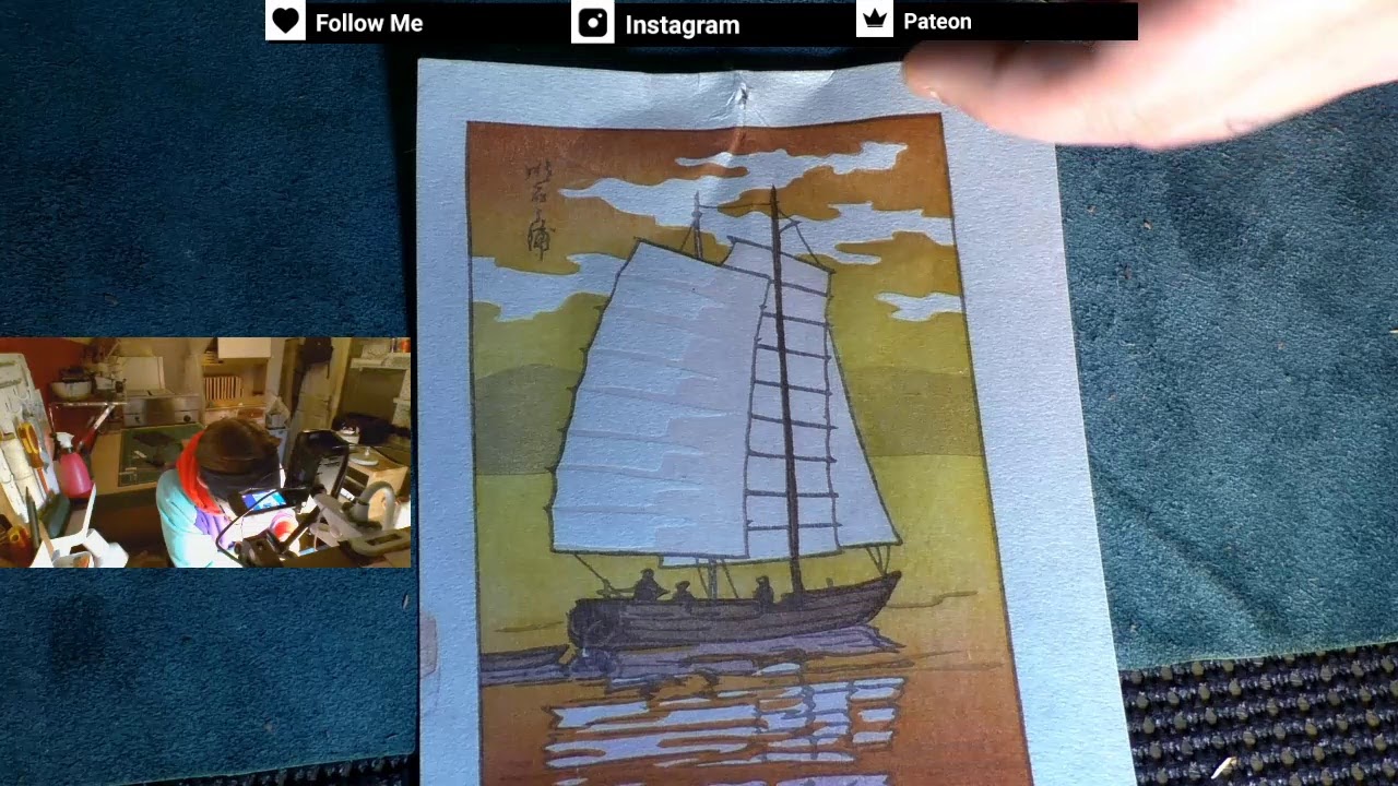 Carving Hair Block on Jed Henry's New Print