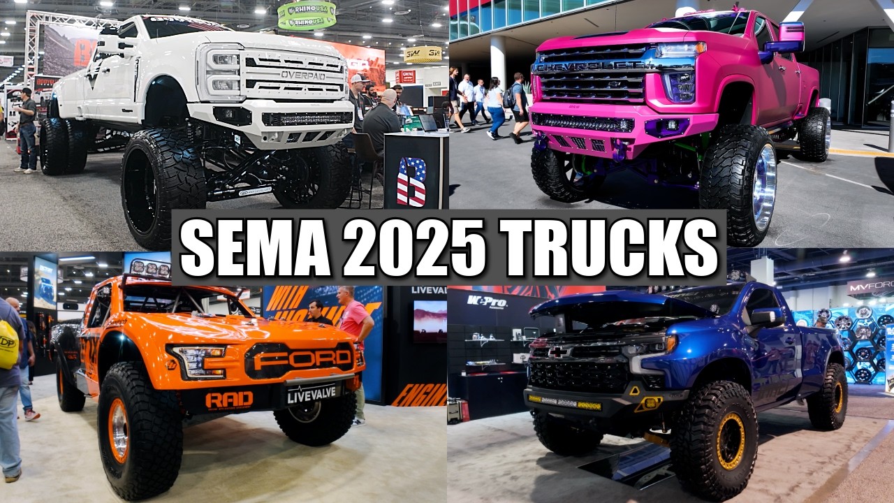 SEMA 2025 TRUCKS:  Full Tour of the Most Overbuilt Show Trucks This Year