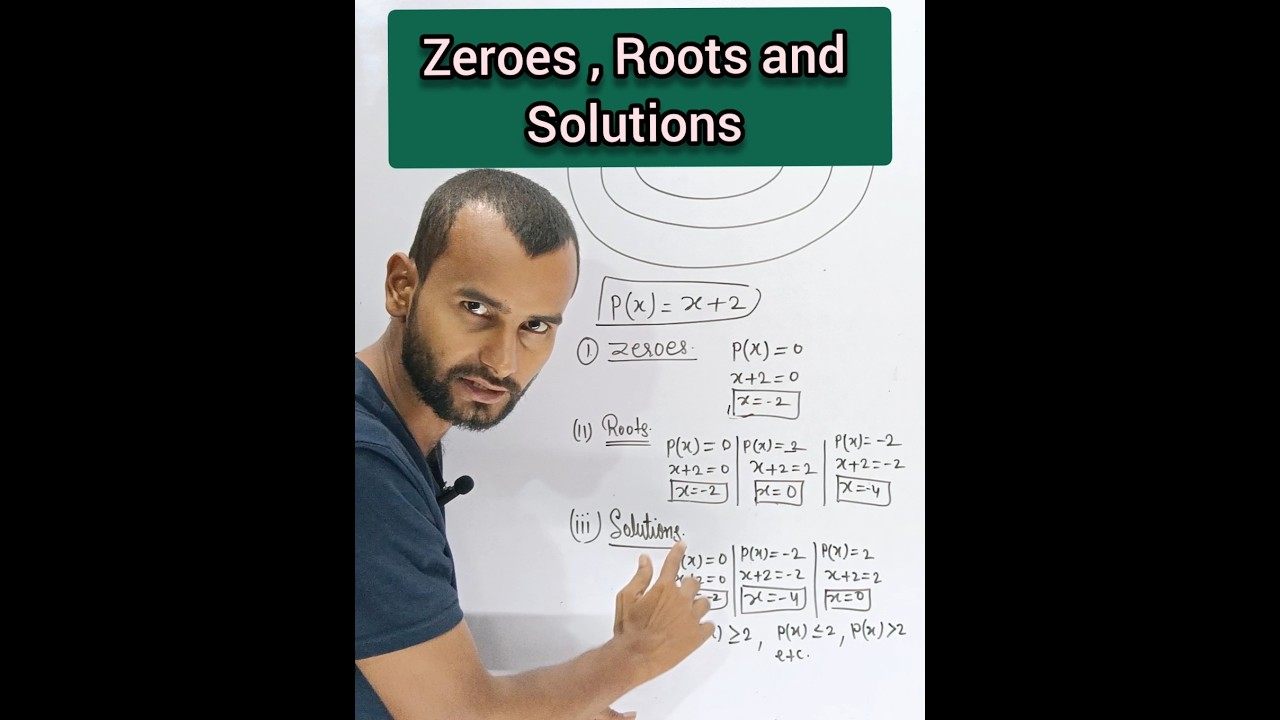 Zeroes, Roots & Solutions &mdash; Know the Real Difference! 🔥 | @PandeyJiMathsVale
