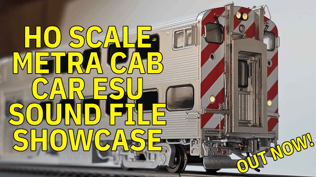 HO Scale Metra Cab Car ESU Sound File Demo - Central Jersey Railfan ESU Loksound File Showcase