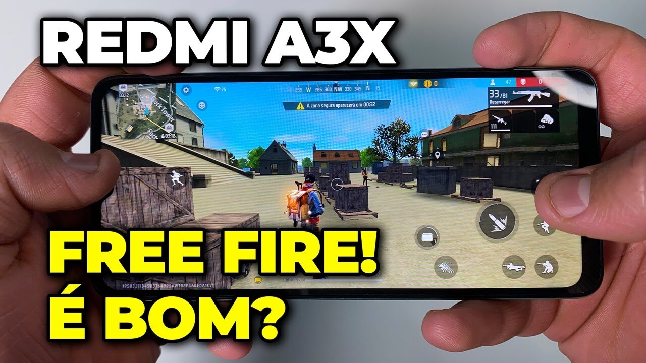 REDMI A3x - JOGANDO FREE FIRE! É BOM?