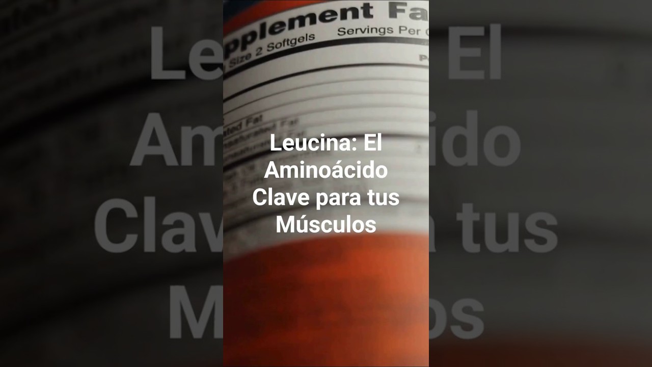 LEUCINA , Que es , para que sirve y alimentos ?