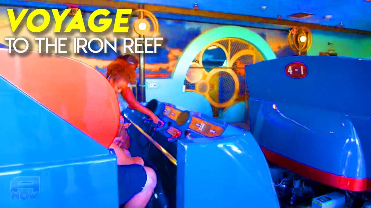 Interactive Shooter Ride IRON REEF Attraction POV from Knott's Berry Farm