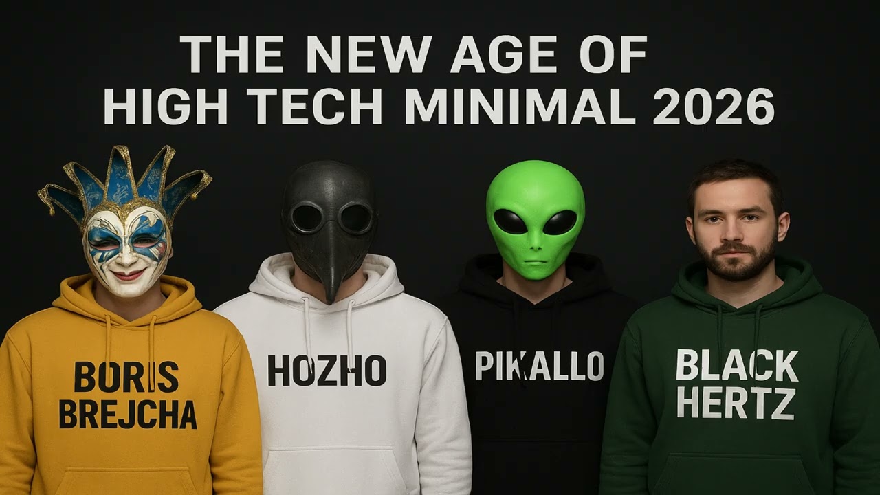 👽 PIKALLO, BLACK HERTZ, BORIS BREJCHA, HOZHO  🤖--THE NEW AGE OF HIGH TECH MINIMAL  👽™​