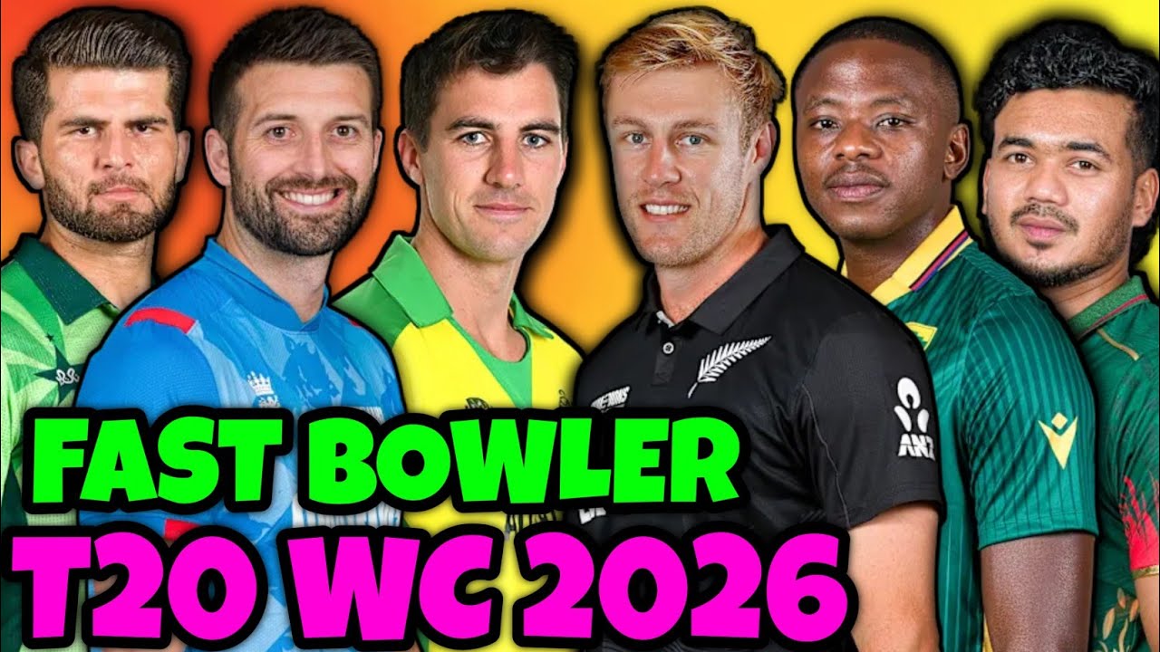 T20 World Cup 2026 Fast Bowlers 🔥 Top 3 Fast Bowler From Every Team | WC 2026