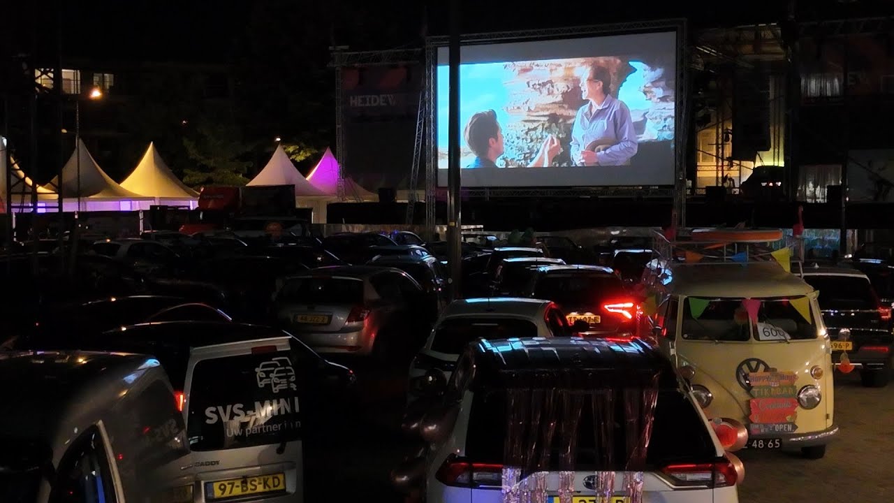 De Drive-in Filmavond van de Heideweek..de film is voor sommigen misschien wel bijzaak. .