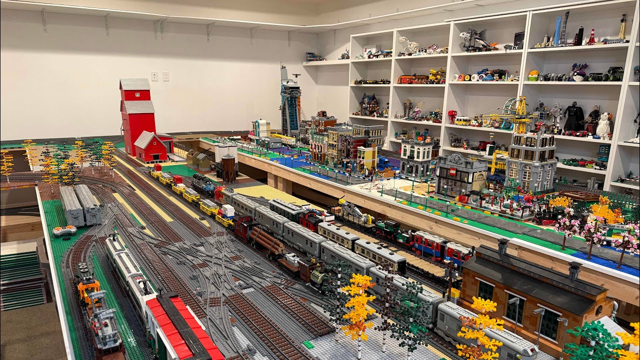 LEGO Trains - Running Trains And Starting To Build 8 Corner MILs Modules