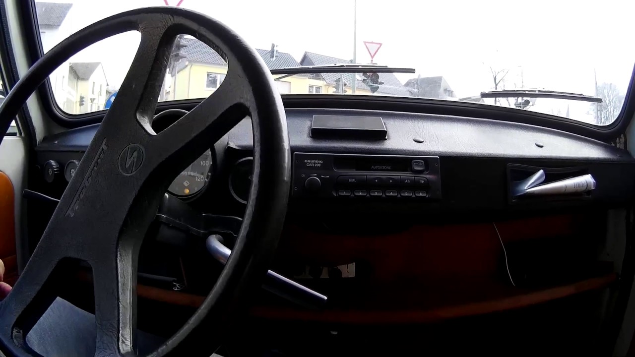 Erste kurze Fahrt mit dem Trabant 601