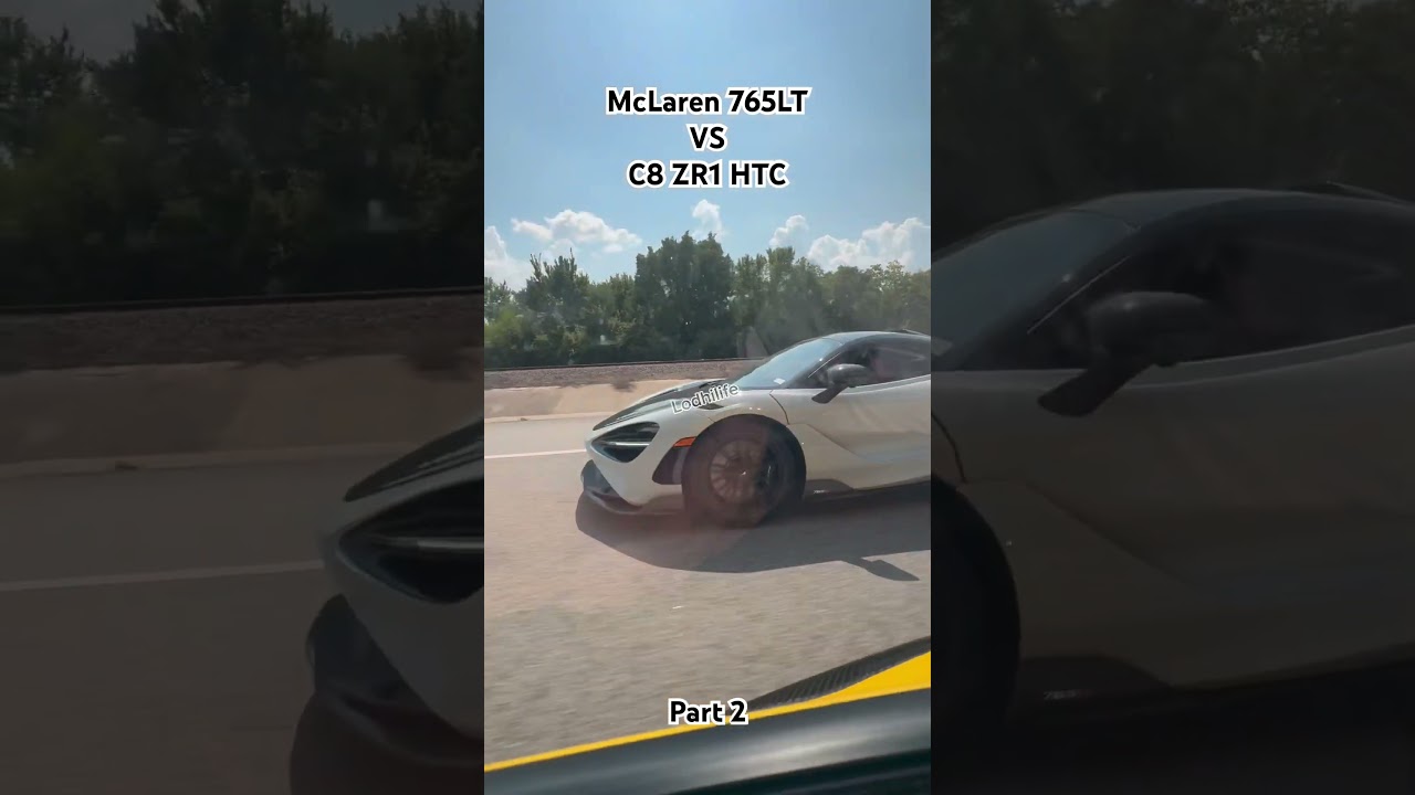 Chevrolet C8 ZR1 против McLaren 765LT