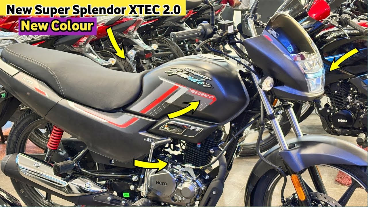 New Launch Super Splendor Xtec 2.0 Mileage King Review 🏍️ Stylish and Powerful Bike 