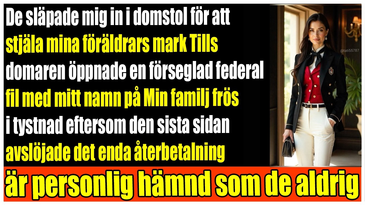 Familjen försökte ta allt i rätten  tills domaren öppnade min akt