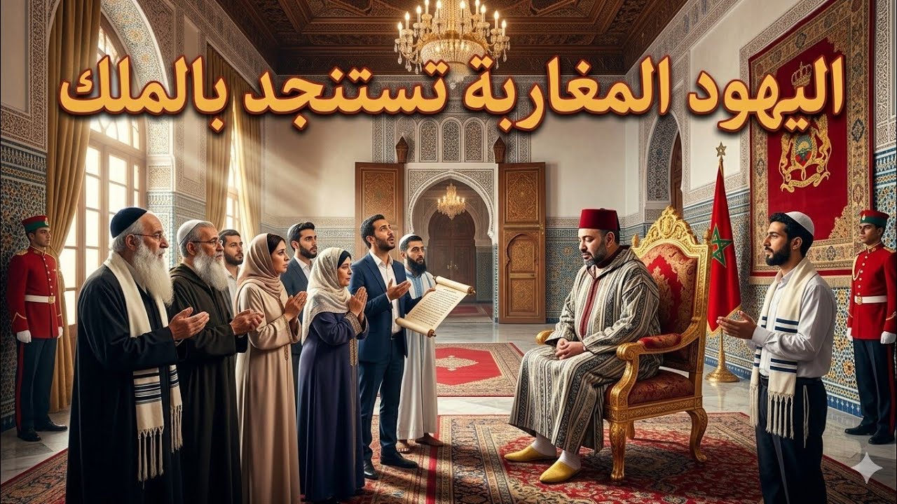 اليهود المغاربة تستنجد بالملك بعد قصف ايران لاسرائيل و سرب طائرات يتوجه 