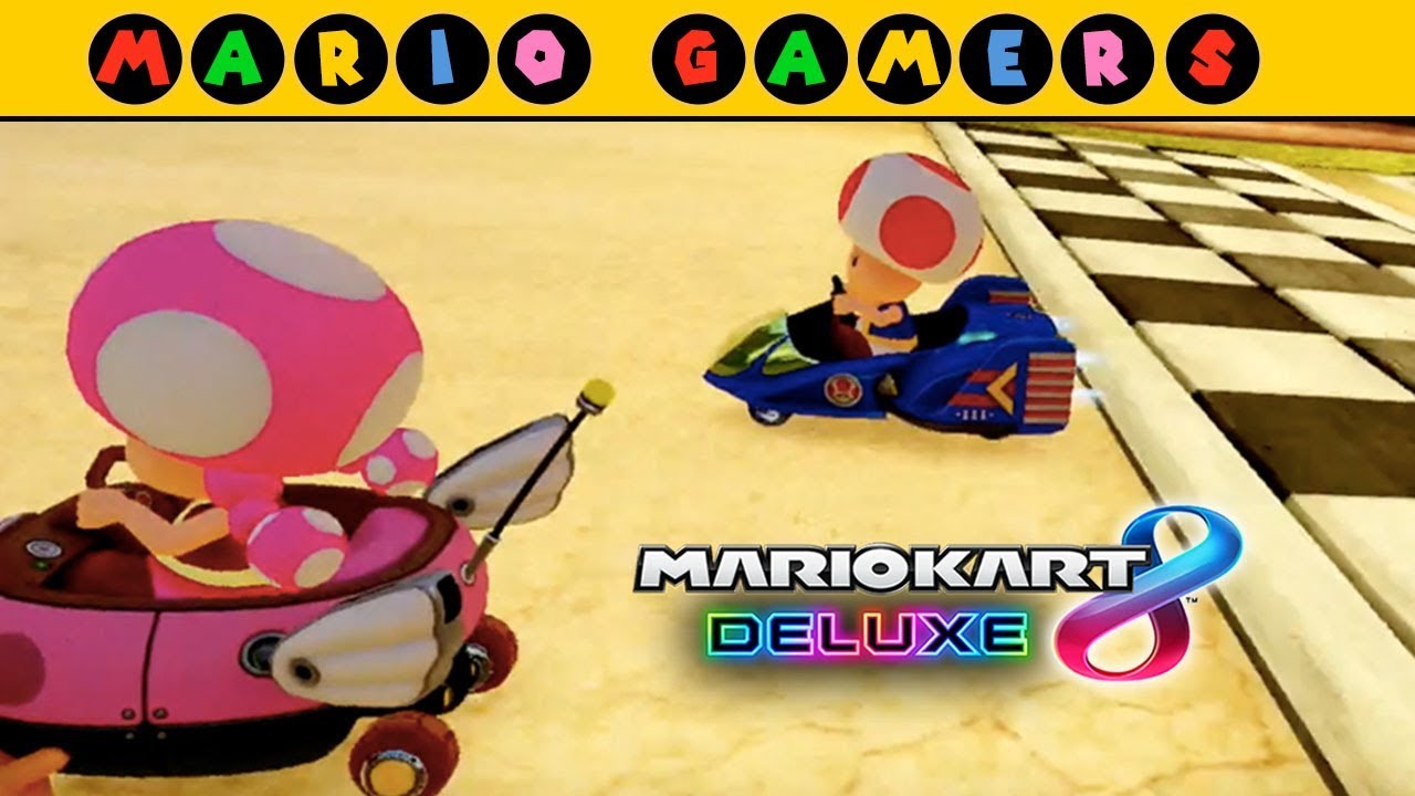 Mario Kart 8 Deluxe - Multiplayer - Toad vs Toadette (Flower Cup 50cc) | MarioGamers