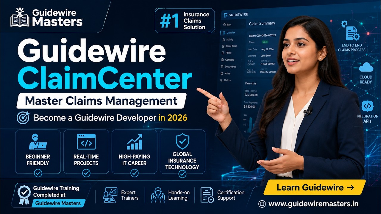 Guidewire ClaimCenter Explained | Best Guidewire Training in Hyderabad