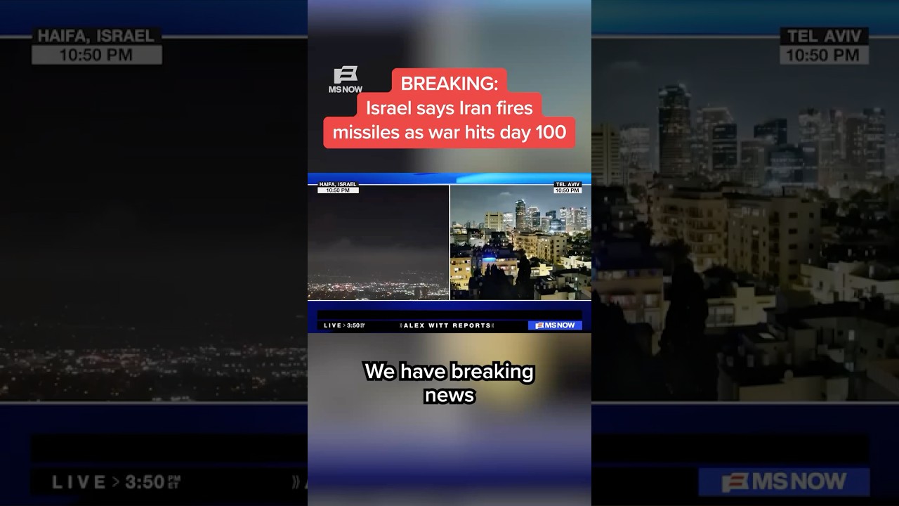 BREAKING: Israel says Iran fired missiles as war hits day 100